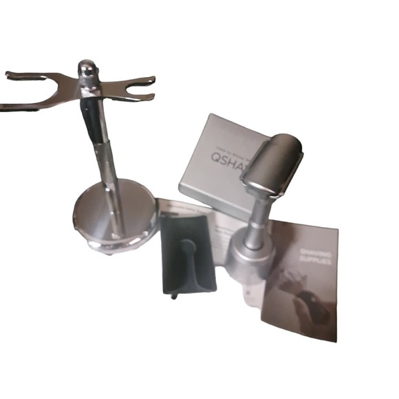 NIB-Fathers Day PRE-SALE! European QShave Adjustable Double Edge 2 stands - Picture 3 of 16